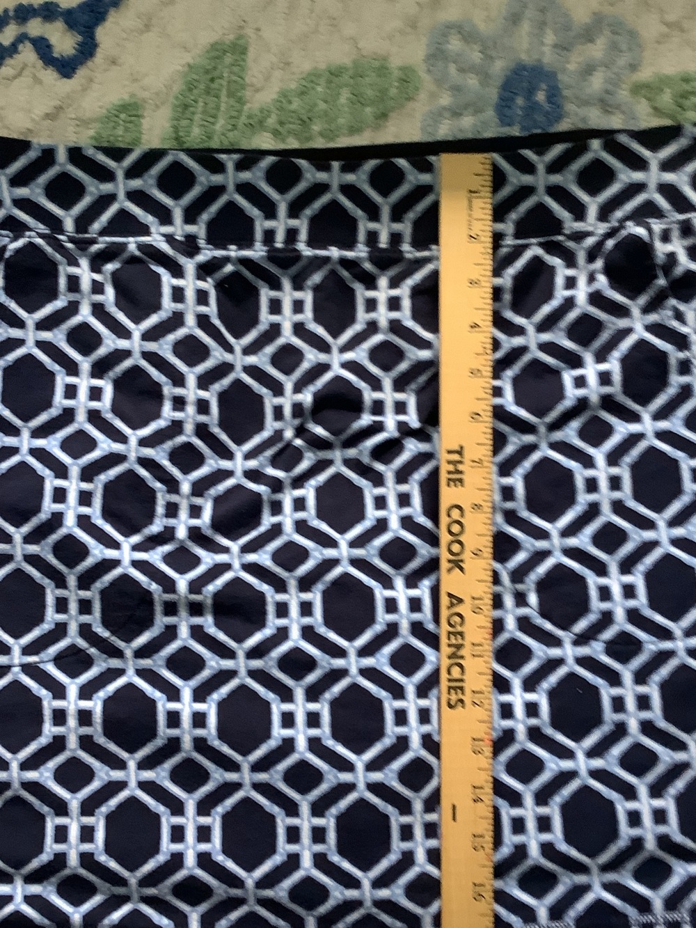 Belle by Kim Gravel Black and White Geometric Pencil Skirt